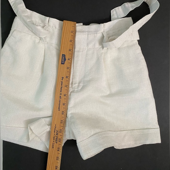 A New Day Paperbag Belted High Rise Linen Shorts Women’s Size XS pleated - Picture 9 of 14